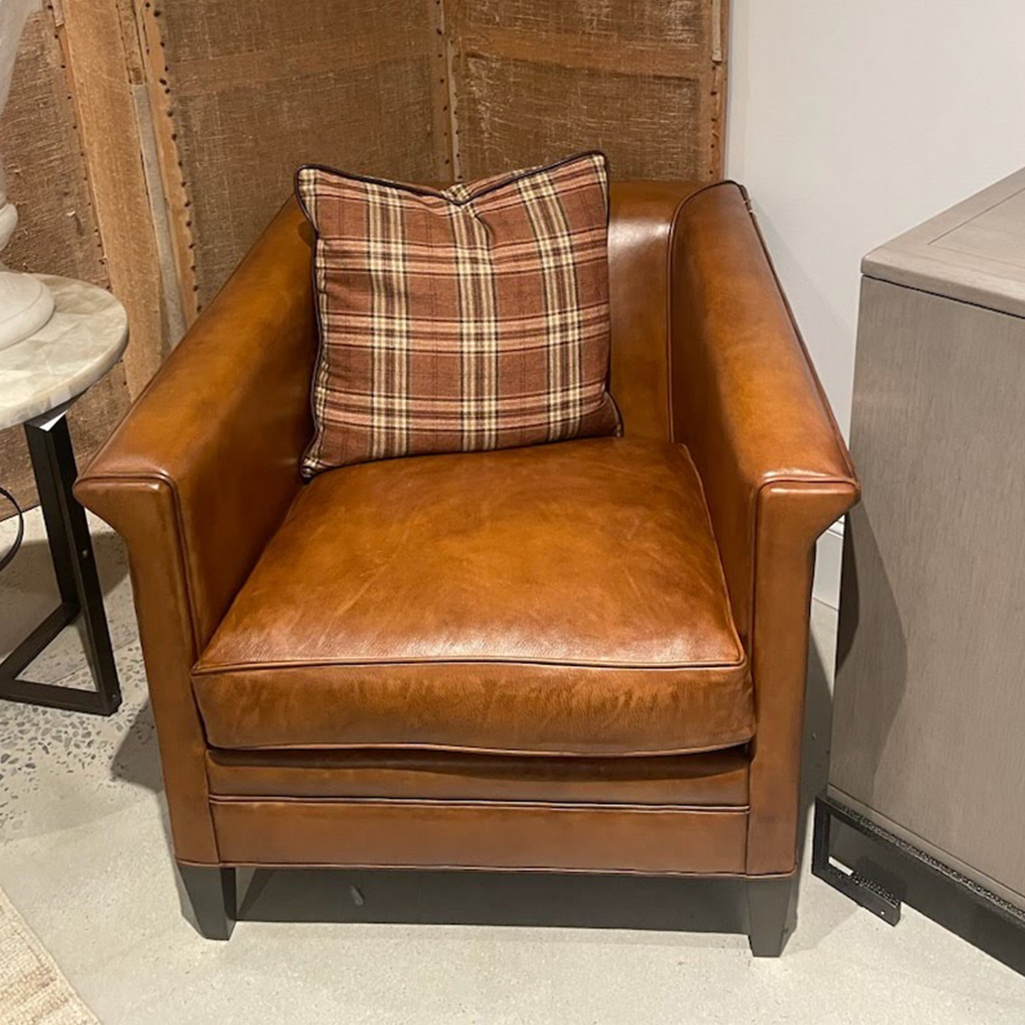 Leather Chairs For Small Spaces Ace Leather Chair - Main Image