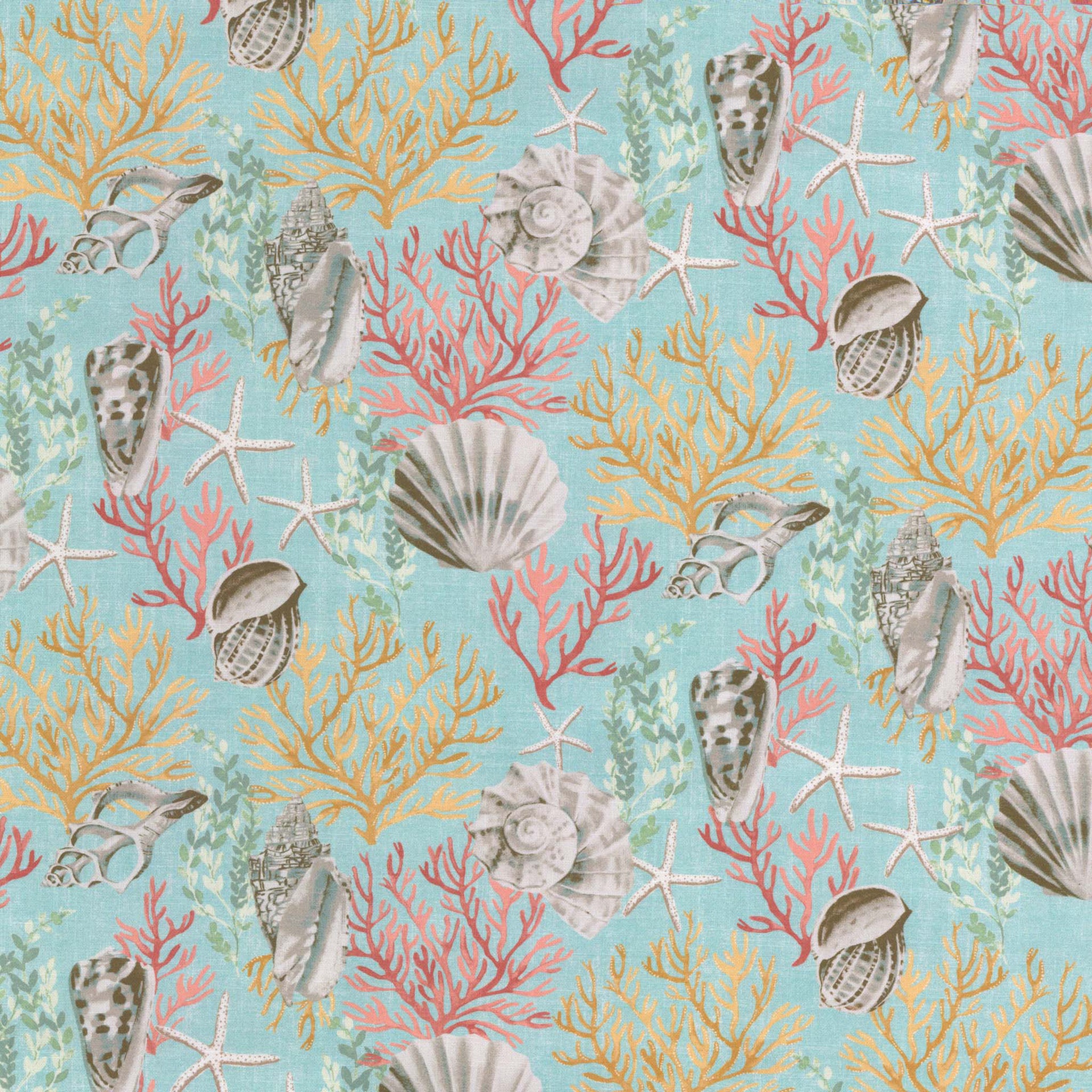 Paradise Lagoon Aqua/Peach