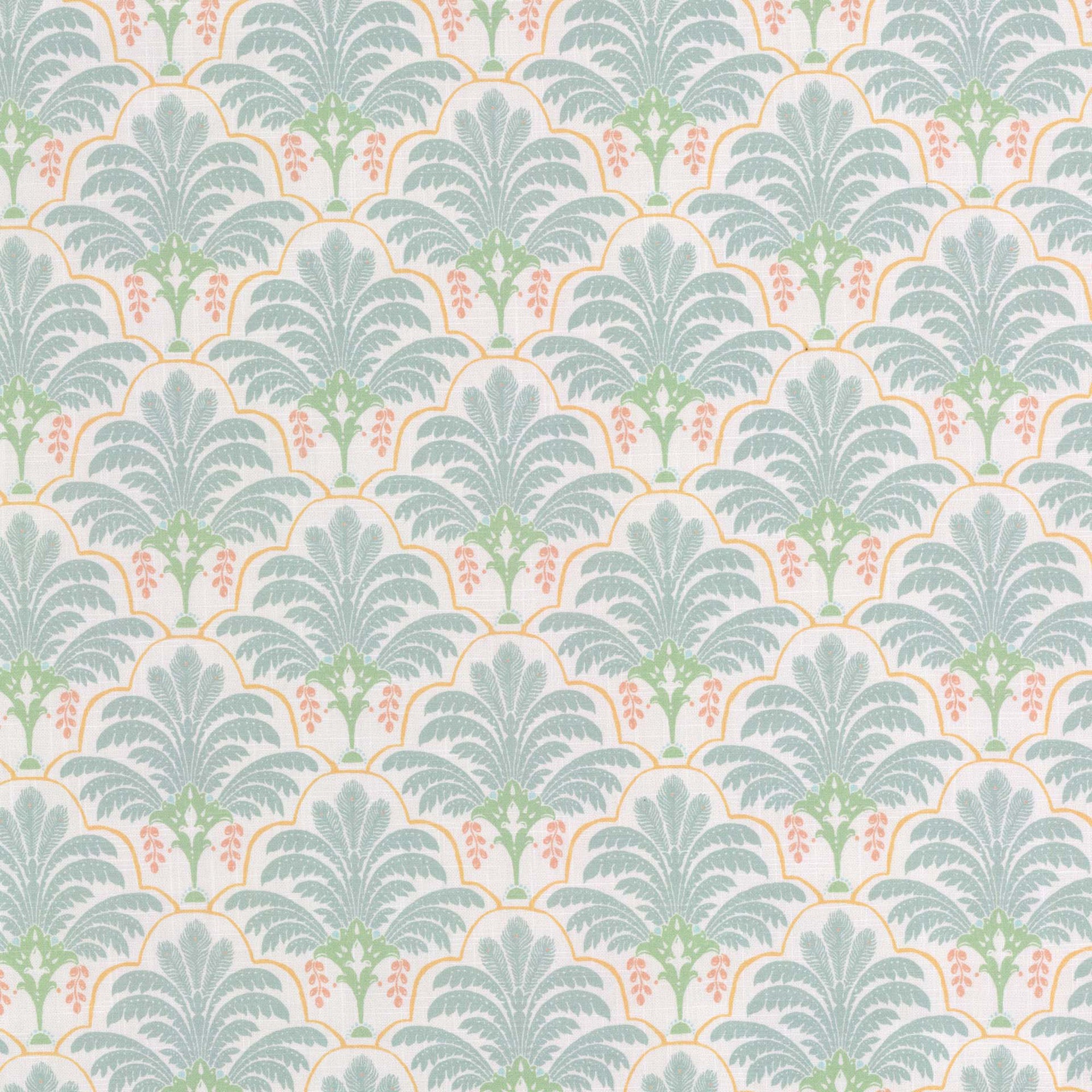 Royal Palm Aqua/Peach