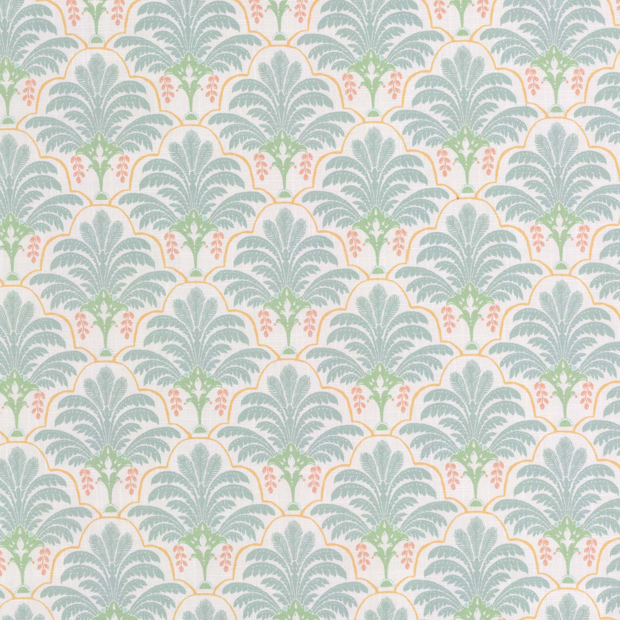 Royal Palm Aqua/Peach
