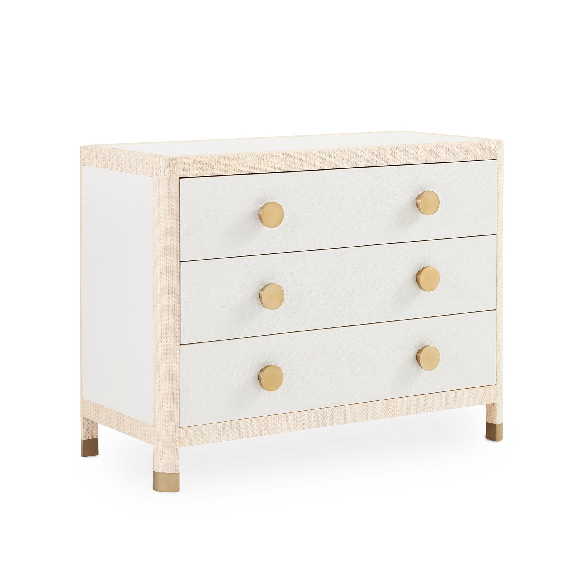 white dresser with rose gold knobs Mioa Modern White 9Drawer Dresser