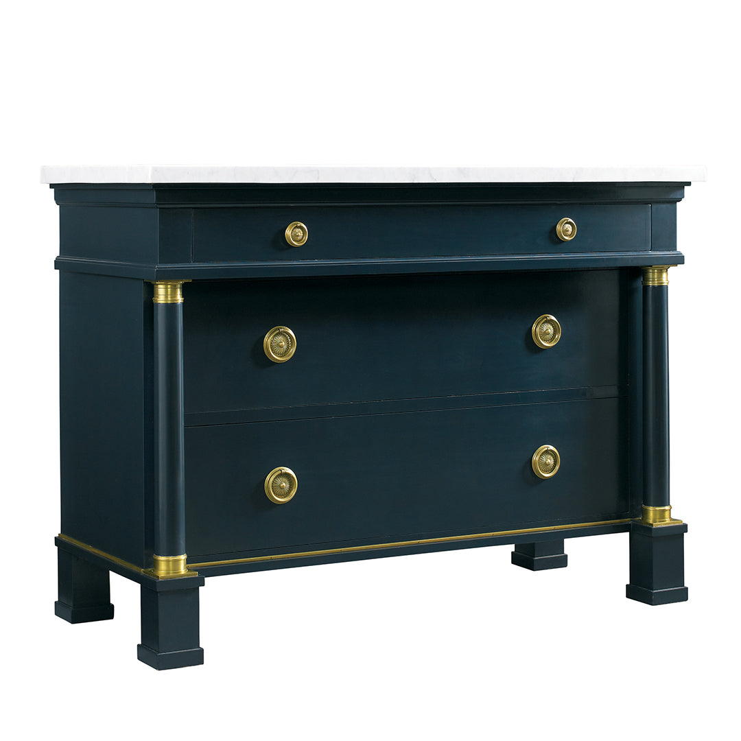 Hartman Marble-Top Dresser - Cobalt - Lillian August Hartman Marble-Top Dresser - Cobalt - Lillian August