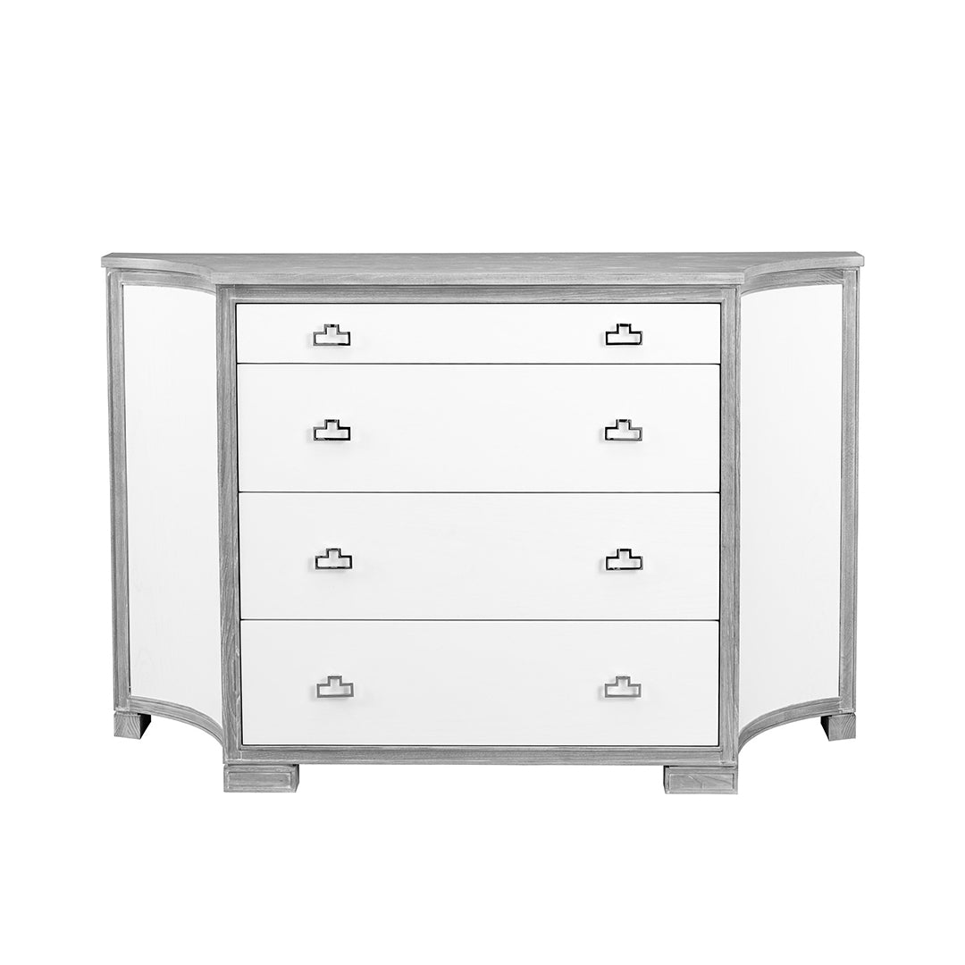 grey corner dresser Half Open Triangle Corner Dresser