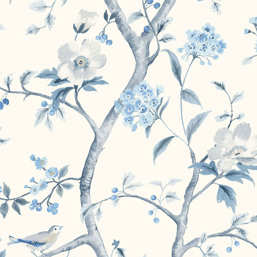 Blue and White Floral Wallpapers  Top Free Blue and White Floral  Backgrounds  WallpaperAccess