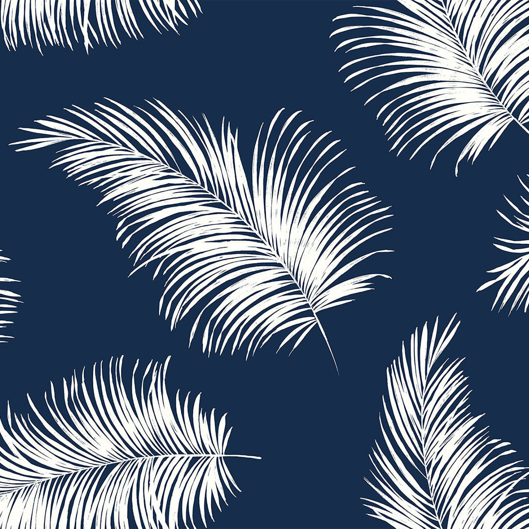 Tossed Palm Navy Blue