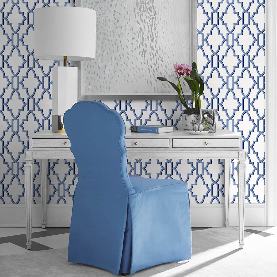 Modern Coastal Blue Weave Wallpaper Design Inspirations  Ocean Blu Designs