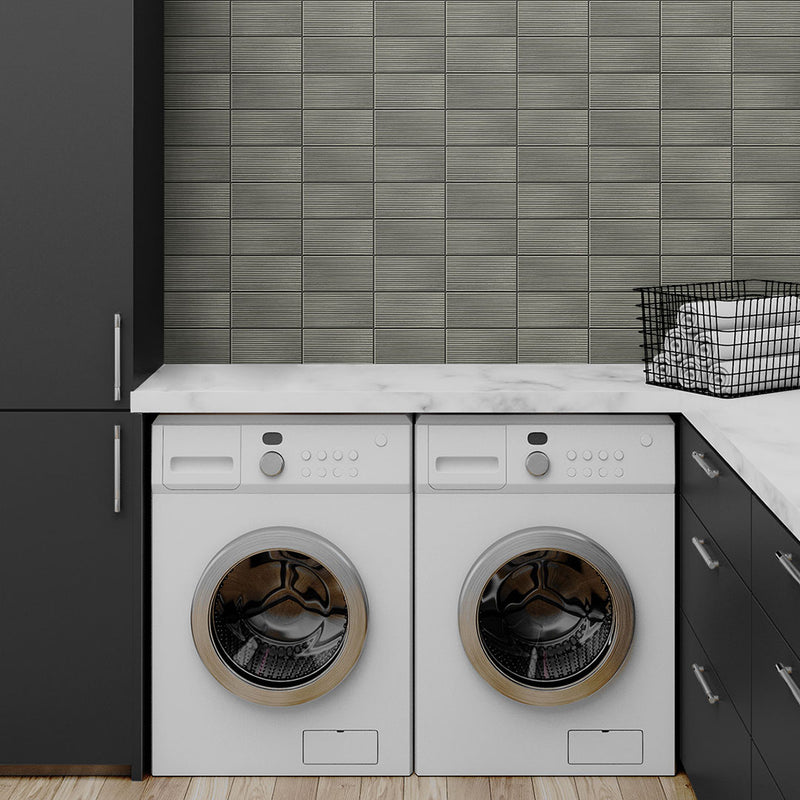 Rib Tile Peel-and-Stick Luxe Haven Wallpaper